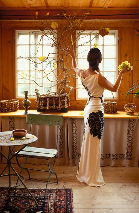 Romantic house interior captured with natural elegance